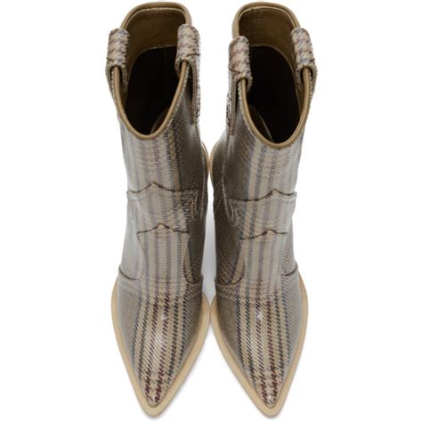 fendi boots for sale|Fendi plaid cowboy boots.